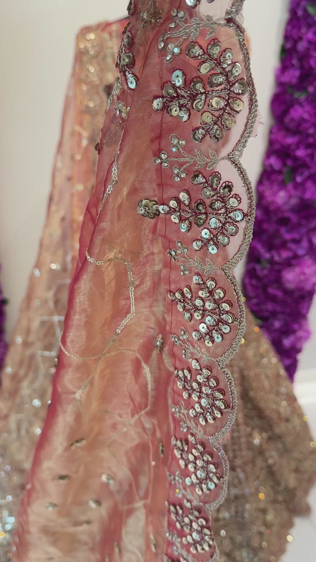 Luxury green embroidered lehenga in Qatar by Arisca